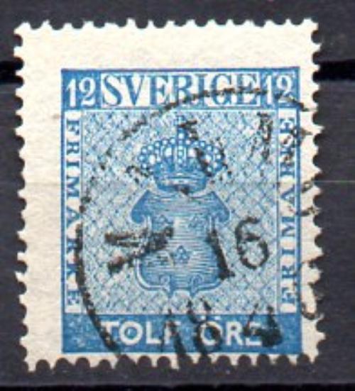 瑞典 1858/70年 米歇尔编号 8a (o)